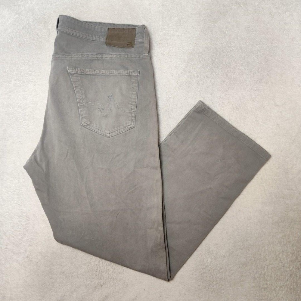 AG Adriano Goldschmied Jeans Mens 38x30 Gray Graduate Tailored Slim Straight